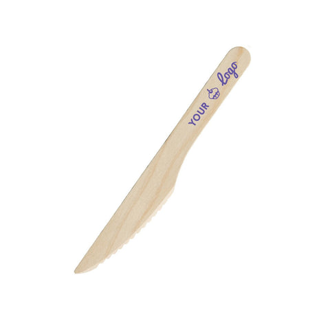 Custom Printed Wooden Knife (16.5cm)